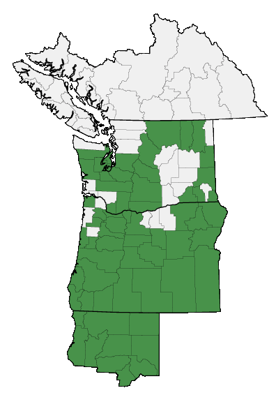 Map of where plant is found