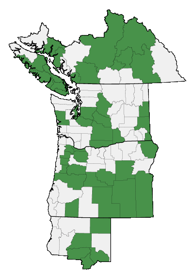 Map of where plant is found