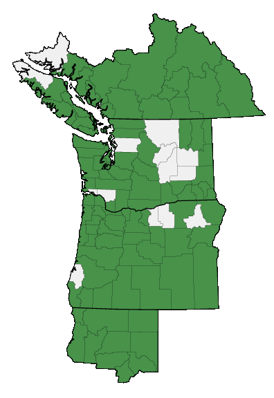 Map of where plant is found