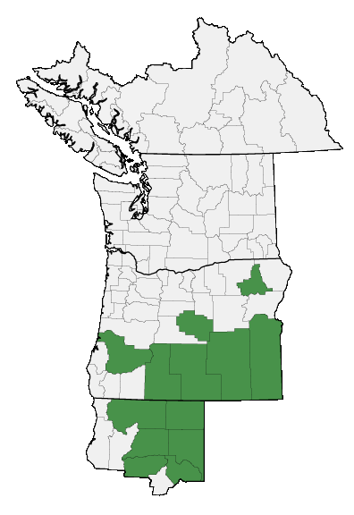 Map of where plant is found