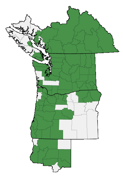 Map of where plant is found