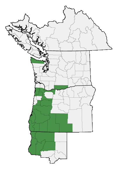 Map of where plant is found