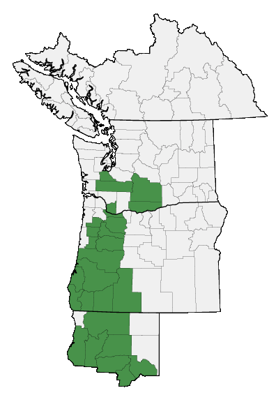 Map of where plant is found